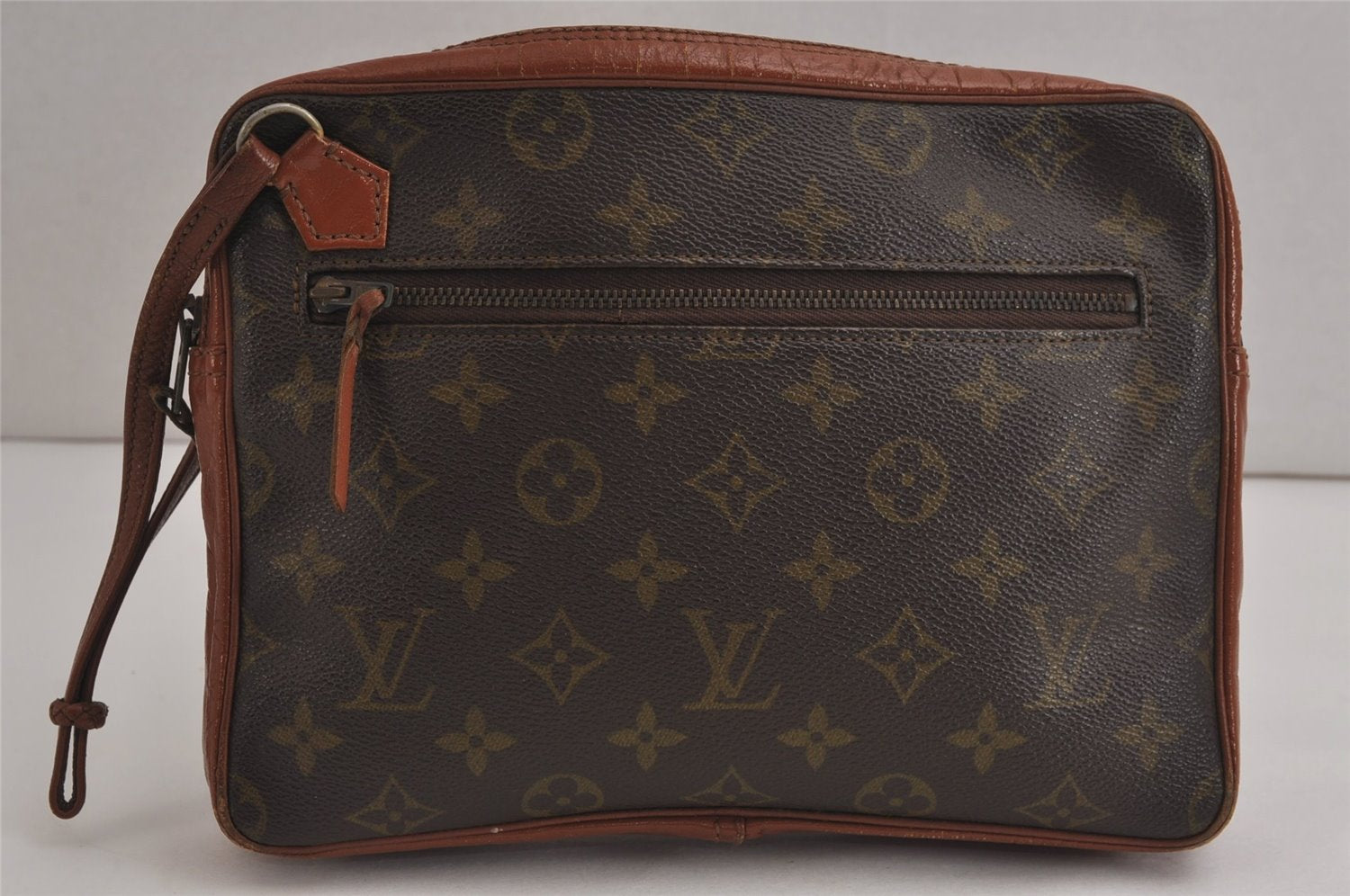 Authentic Louis Vuitton Monogram Pochette Sport Clutch Bag Old Model Junk 6631J