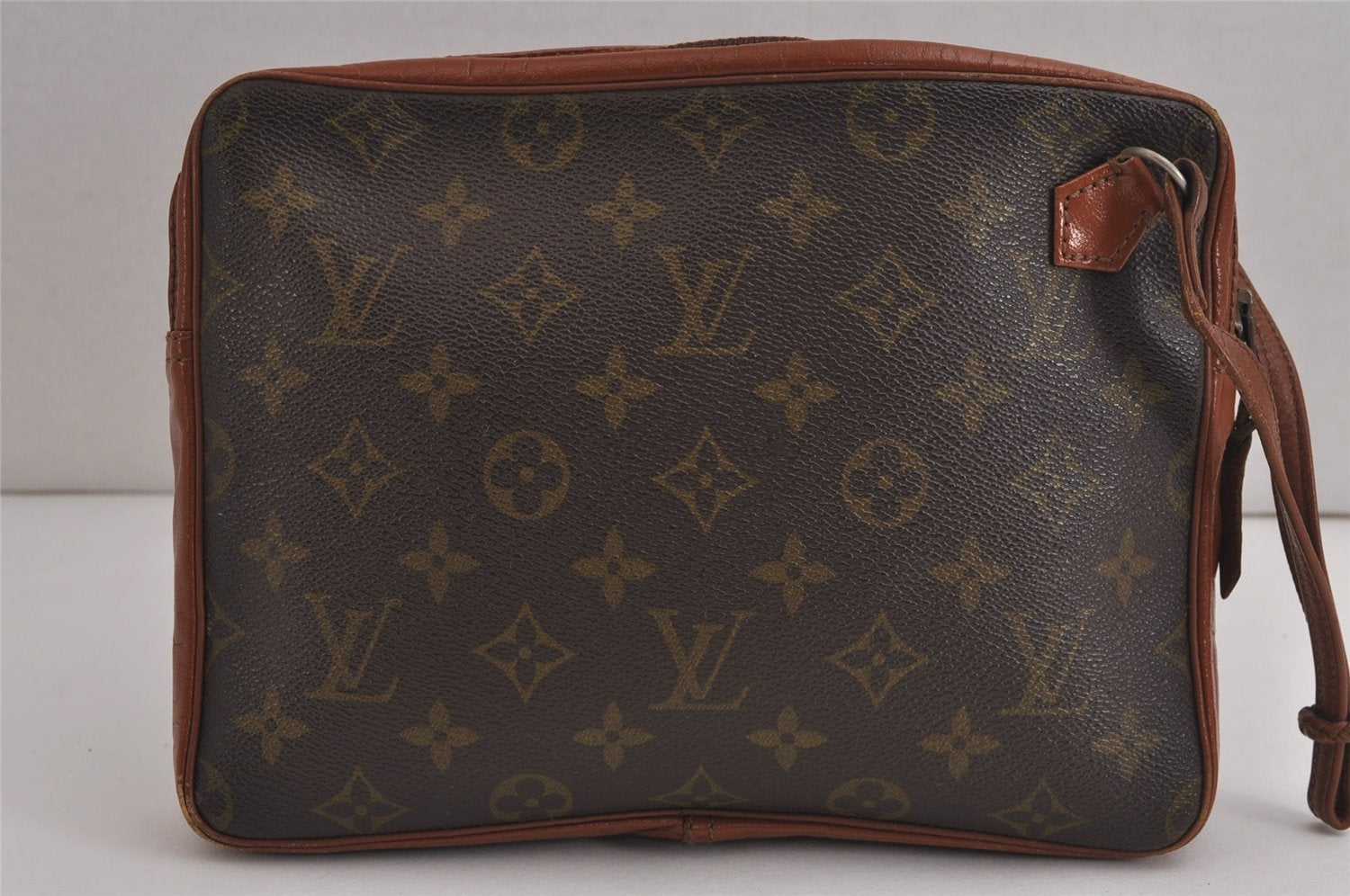 Authentic Louis Vuitton Monogram Pochette Sport Clutch Bag Old Model Junk 6631J