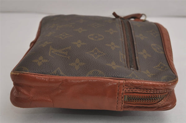 Authentic Louis Vuitton Monogram Pochette Sport Clutch Bag Old Model Junk 6631J