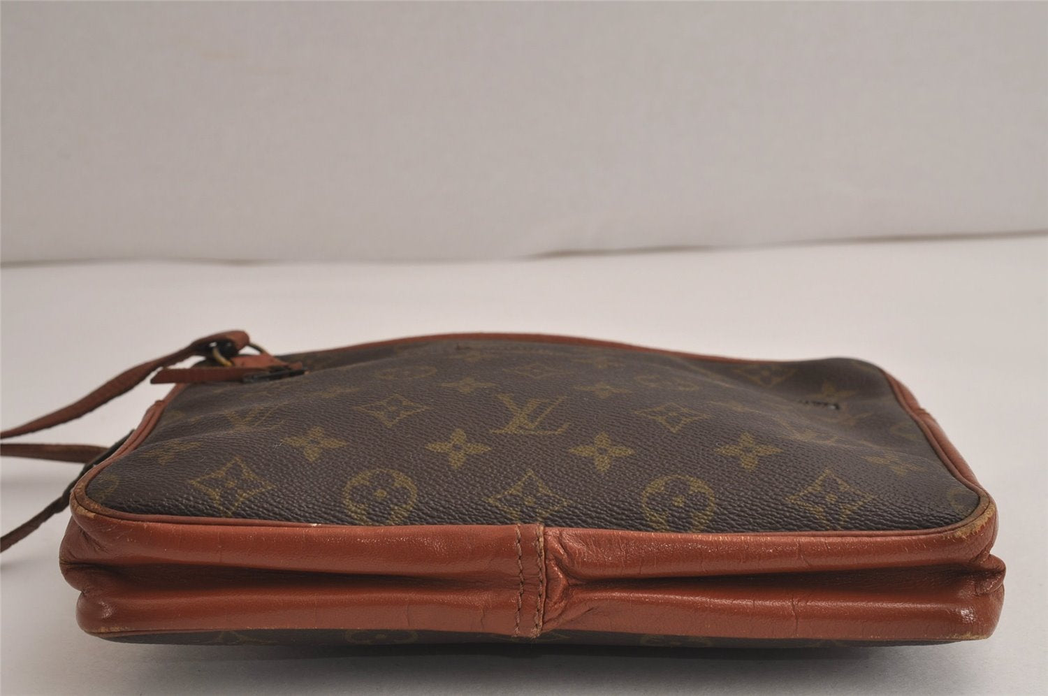 Authentic Louis Vuitton Monogram Pochette Sport Clutch Bag Old Model Junk 6631J