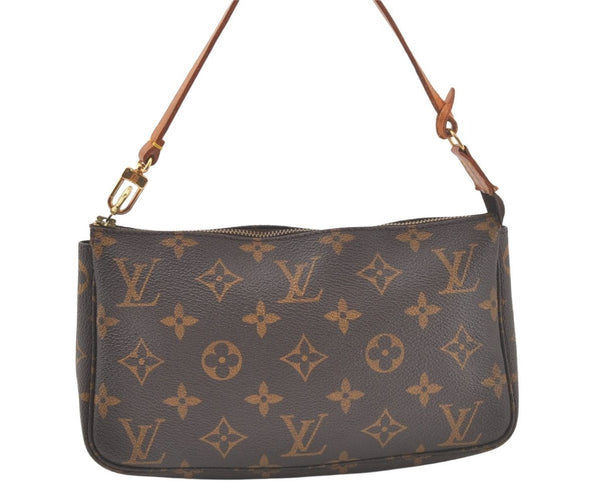 Authentic Louis Vuitton Monogram Pochette Accessoires Pouch M51980 LV 6631K