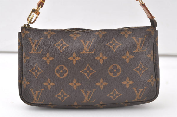 Authentic Louis Vuitton Monogram Pochette Accessoires Pouch M51980 LV 6631K