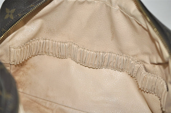 Auth Louis Vuitton Monogram Trousse Toilette 28 Clutch Hand Bag M47522 LV 6632I