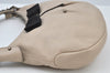 Authentic Salvatore Ferragamo Vara Ribbon Shoulder Hand Bag Leather Beige 6635I