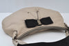 Authentic Salvatore Ferragamo Vara Ribbon Shoulder Hand Bag Leather Beige 6635I