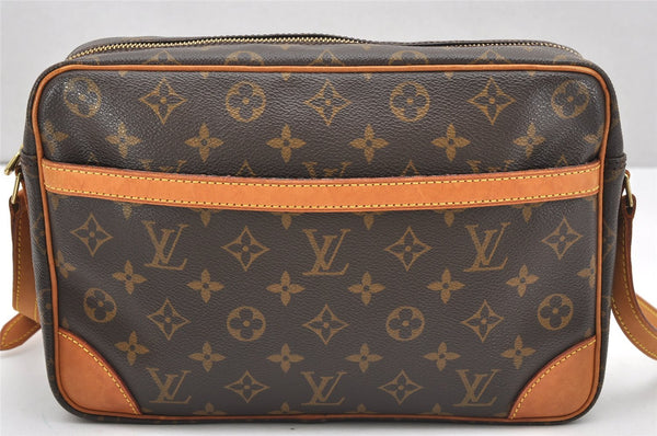 Authentic Louis Vuitton Monogram Trocadero 30 Shoulder Cross Bag M51272 LV 6636K