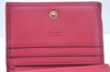 Auth GUCCI GG Marmont LOVE Double G Bifold Wallet Velour 466492 Pink Box 6637I