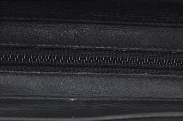 Authentic GUCCI Vintage Micro GG PVC Leather Hand Bag Purse Navy Blue Junk 6638J