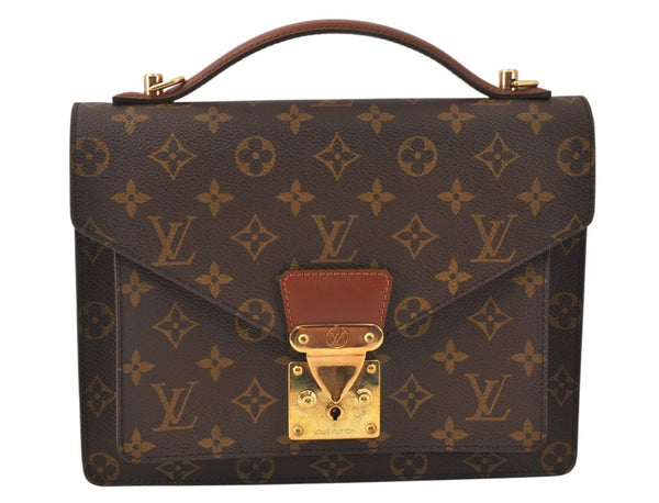 Authentic Louis Vuitton Monogram Monceau 2Way Shoulder Hand Bag M51187 LV 6638K