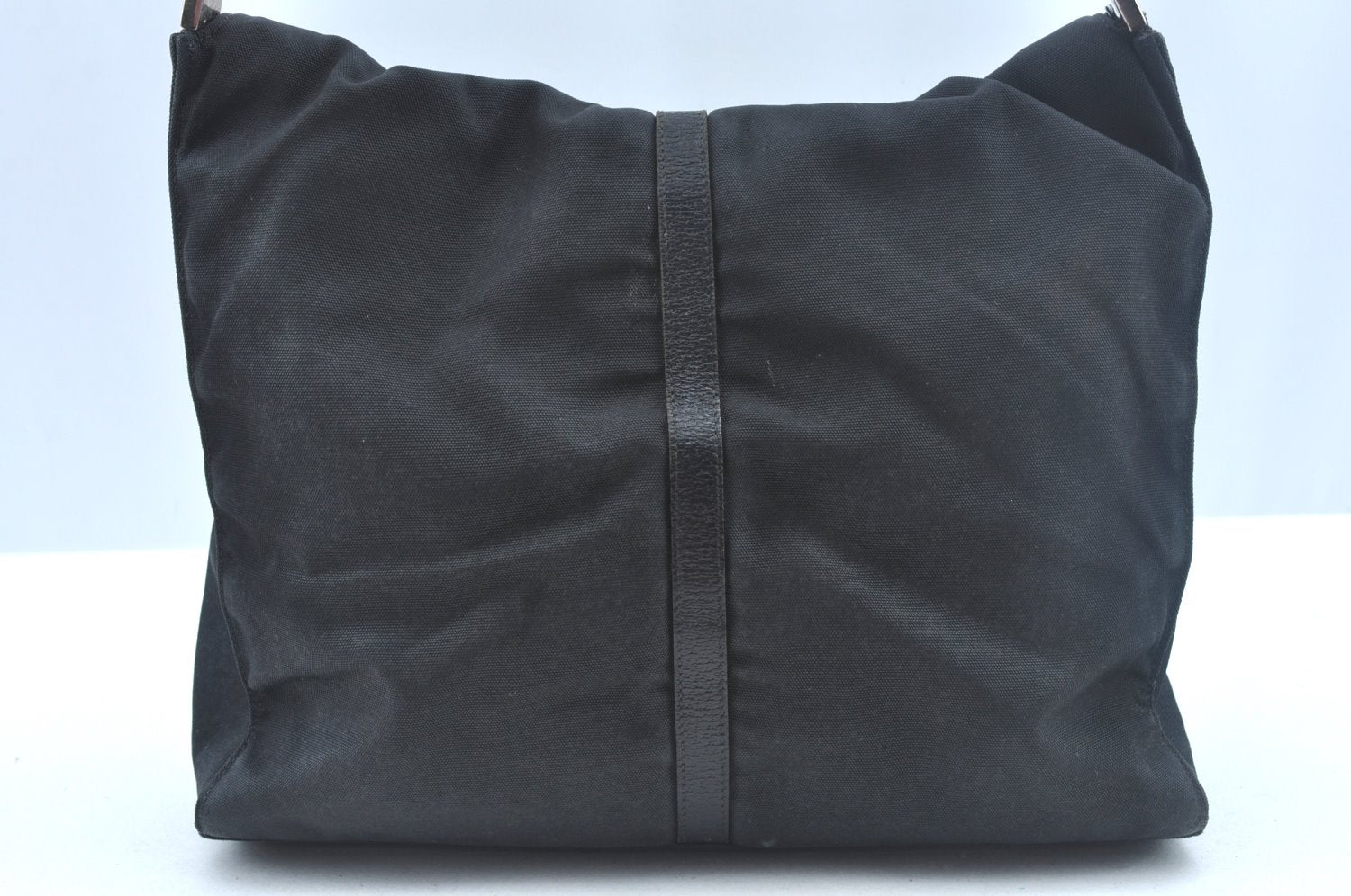 Authentic GUCCI Jackie Shoulder Hand Bag Nylon Leather 0013355 Black 6639J