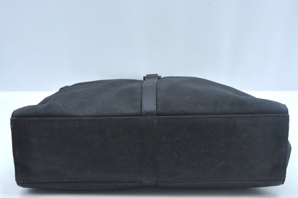 Authentic GUCCI Jackie Shoulder Hand Bag Nylon Leather 0013355 Black 6639J