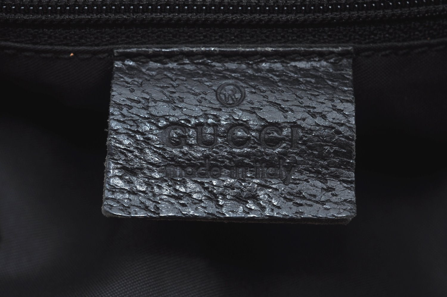 Authentic GUCCI Jackie Shoulder Hand Bag Nylon Leather 0013355 Black 6639J