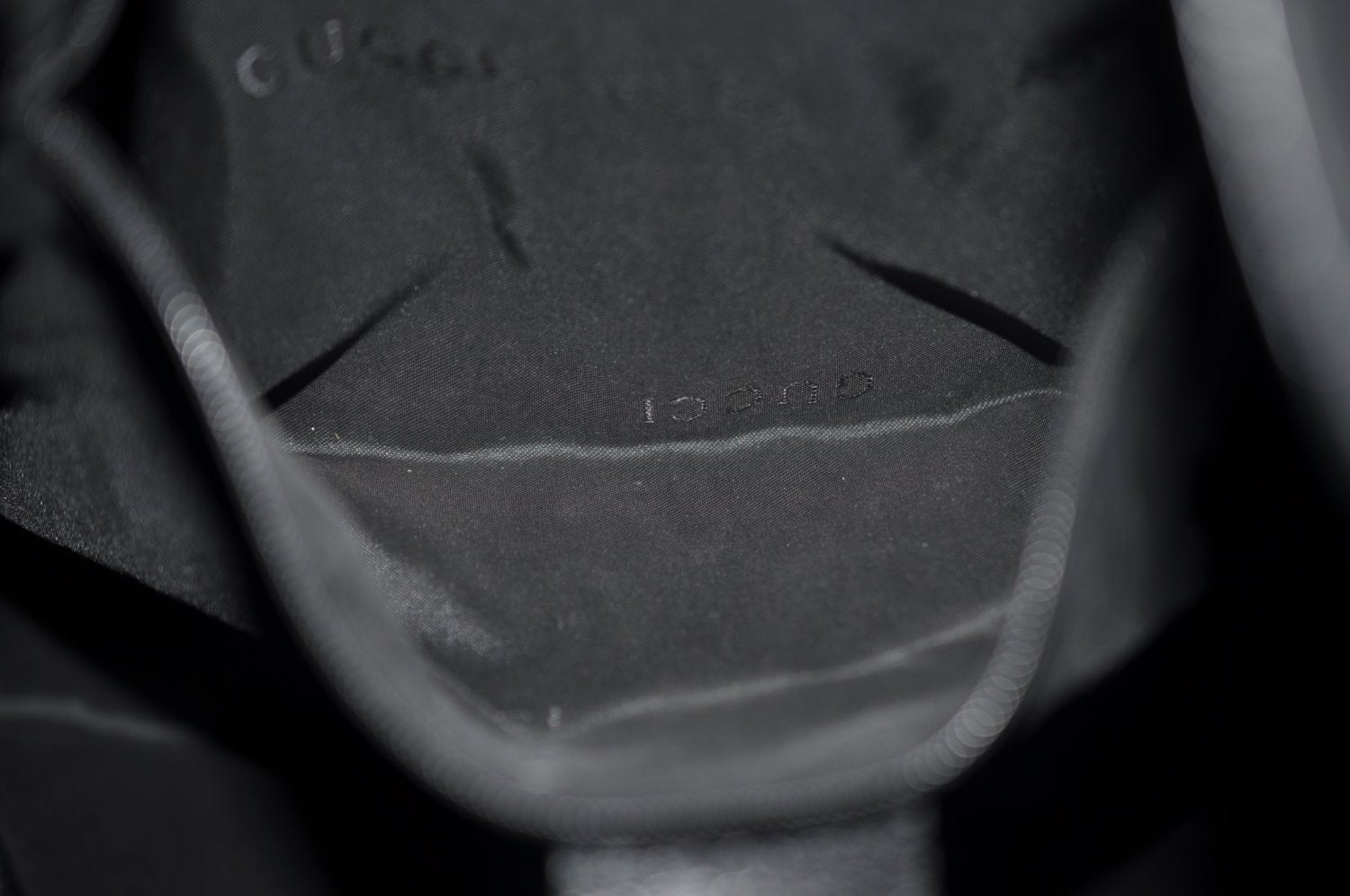 Authentic GUCCI Jackie Shoulder Hand Bag Nylon Leather 0013355 Black 6639J