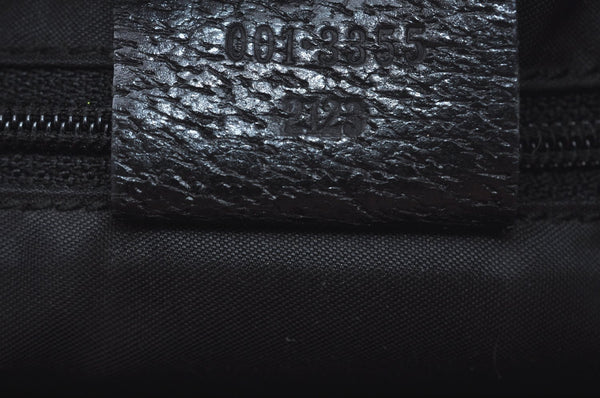 Authentic GUCCI Jackie Shoulder Hand Bag Nylon Leather 0013355 Black 6639J