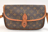 Authentic Louis Vuitton Monogram Gibeciere PM Shoulder Cross Bag M42248 LV 6640K