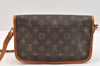 Authentic Louis Vuitton Monogram Gibeciere PM Shoulder Cross Bag M42248 LV 6640K