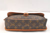 Authentic Louis Vuitton Monogram Gibeciere PM Shoulder Cross Bag M42248 LV 6640K