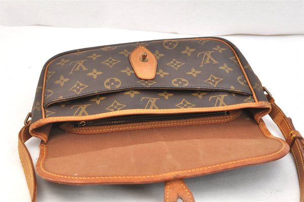 Authentic Louis Vuitton Monogram Gibeciere PM Shoulder Cross Bag M42248 LV 6640K