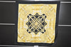 Authentic HERMES Carre 70 Scarf "Eperon d' or" Silk Black 6642J