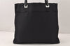 Authentic PRADA Vintage Nylon Tessuto Leather Shoulder Hand Bag Black 6642K