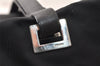 Authentic PRADA Vintage Nylon Tessuto Leather Shoulder Hand Bag Black 6642K