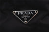 Authentic PRADA Vintage Nylon Tessuto Leather Shoulder Hand Bag Black 6642K