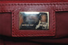 Authentic FENDI Zucca Chef Bag Shoulder Tote Bag Canvas Leather Brown Red 6643I
