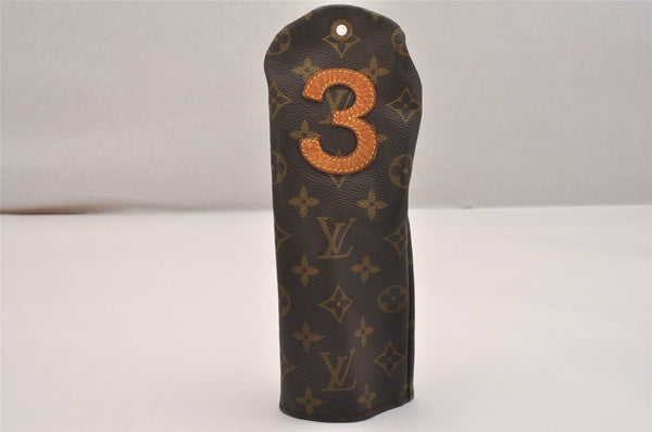 Authentic Louis Vuitton Monogram Protege-bois Golf Club Head Cover 3Set 6643J