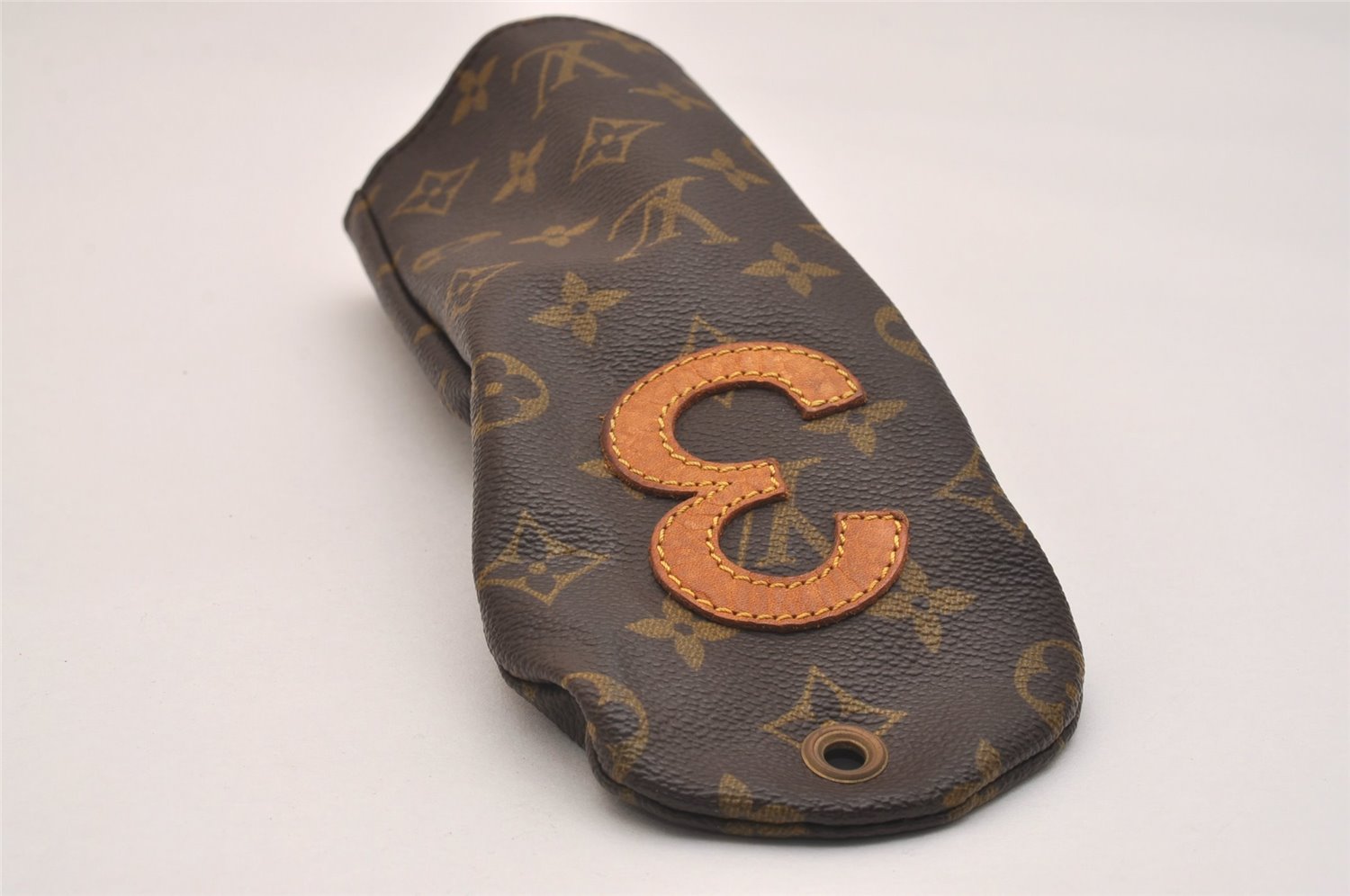 Authentic Louis Vuitton Monogram Protege-bois Golf Club Head Cover 3Set 6643J