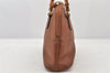 Authentic GUCCI Vintage Bamboo 2Way Shoulder Hand Bag Purse Leather Brown 6643K