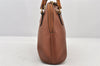 Authentic GUCCI Vintage Bamboo 2Way Shoulder Hand Bag Purse Leather Brown 6643K