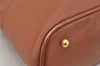 Authentic GUCCI Vintage Bamboo 2Way Shoulder Hand Bag Purse Leather Brown 6643K