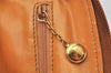 Authentic GUCCI Vintage Bamboo 2Way Shoulder Hand Bag Purse Leather Brown 6643K