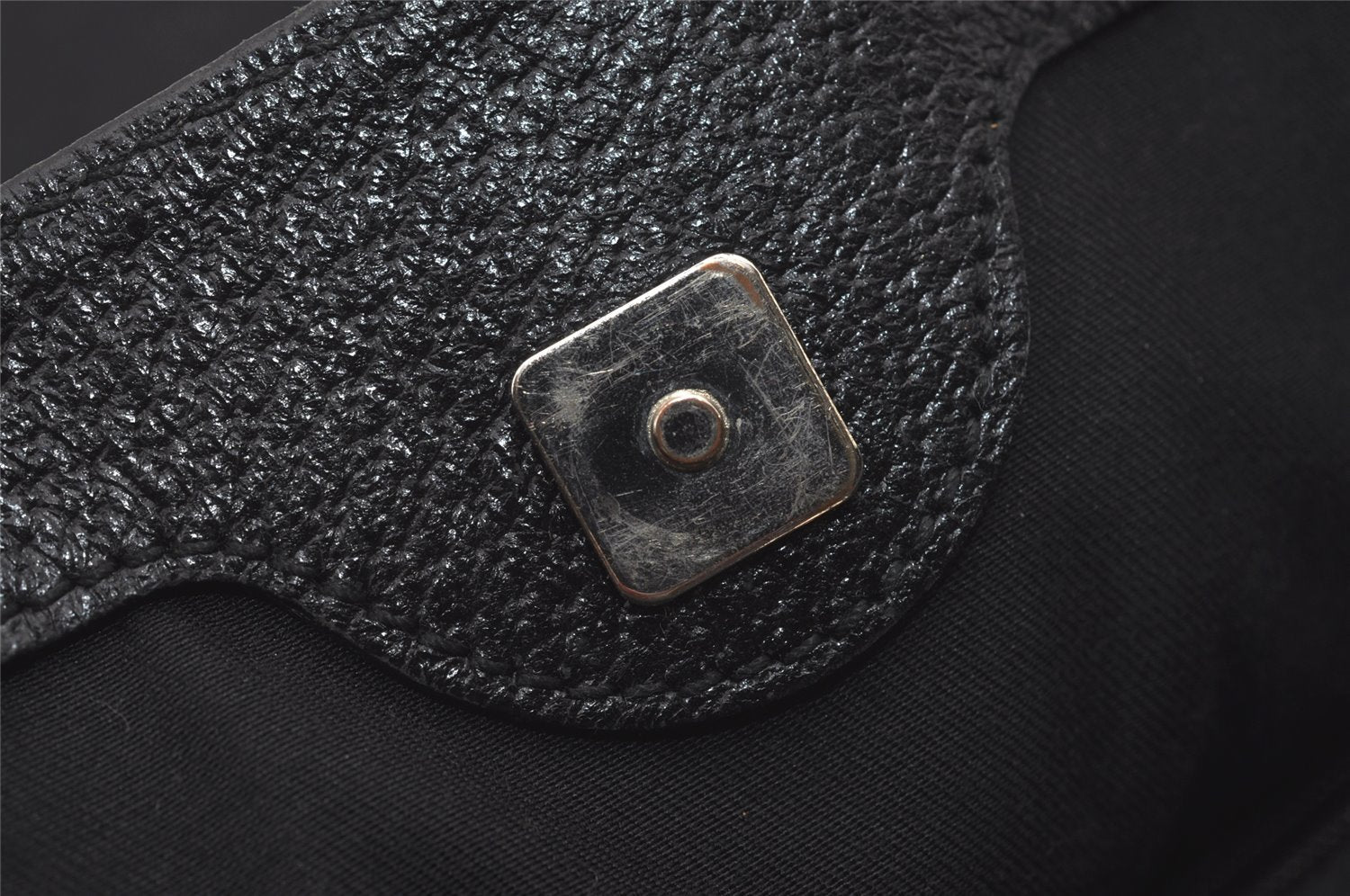 Authentic GUCCI Eclipse Shoulder Tote Bag GG Canvas Leather 121023 Black 6644I