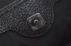 Authentic GUCCI Eclipse Shoulder Tote Bag GG Canvas Leather 121023 Black 6644I