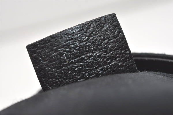 Authentic GUCCI Eclipse Shoulder Tote Bag GG Canvas Leather 121023 Black 6644I