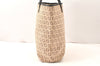 Authentic FENDI Zucchino Shoulder Tote Bag Canvas Leather Beige Black 6644K