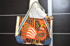 Authentic PRADA Vintage Canvas Leather 2Way Shoulder Tote Bag Orange 6645I