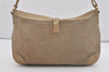 Authentic GUCCI Square GG Shoulder Hand Bag Suede Leather 0014147 Beige 6648J