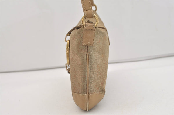 Authentic GUCCI Square GG Shoulder Hand Bag Suede Leather 0014147 Beige 6648J