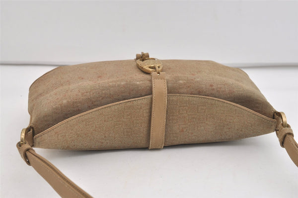 Authentic GUCCI Square GG Shoulder Hand Bag Suede Leather 0014147 Beige 6648J