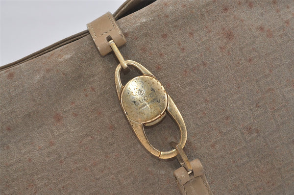 Authentic GUCCI Square GG Shoulder Hand Bag Suede Leather 0014147 Beige 6648J