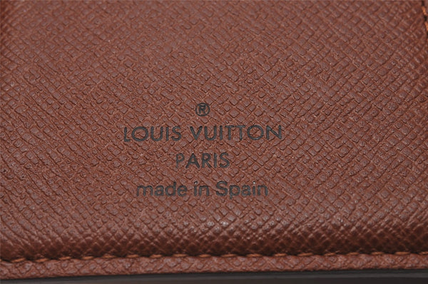 Auth Louis Vuitton Monogram Porte Monnaie Billets Viennois M61663 Wallet 6649I