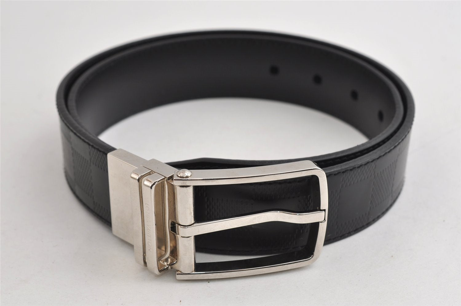 Auth Louis Vuitton Damier Infini Ceinture Boston Belt 85cm 34