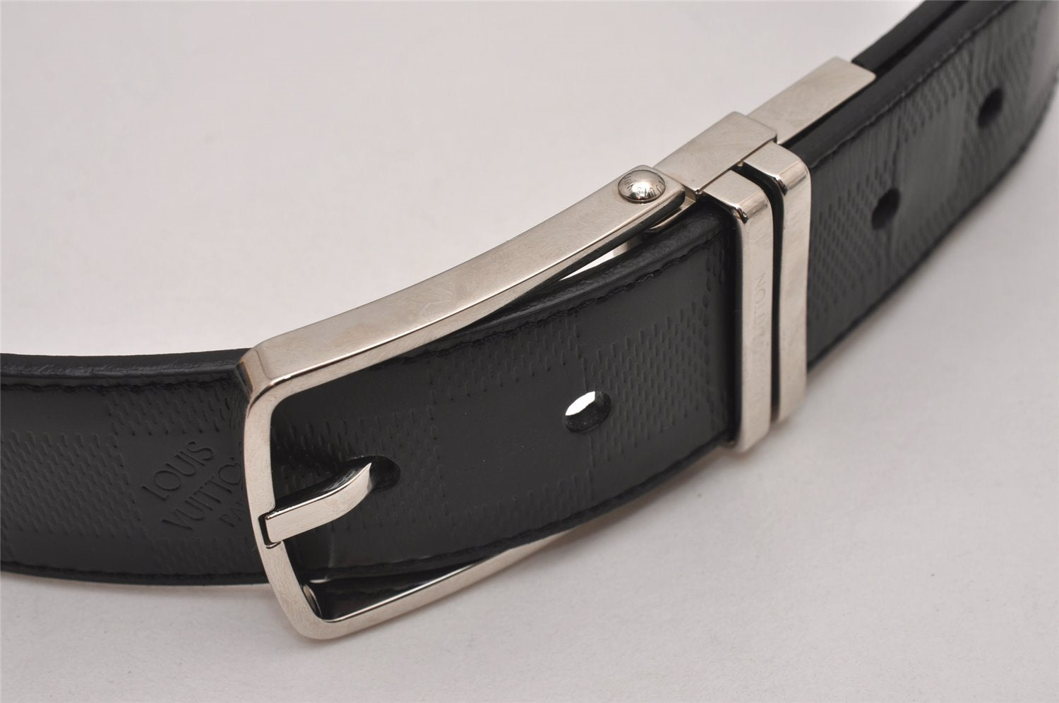 Auth Louis Vuitton Damier Infini Ceinture Boston Belt 85cm 34