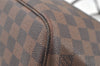 Authentic Louis Vuitton Damier Neverfull PM Shoulder Tote Bag N40600 LV 6650K