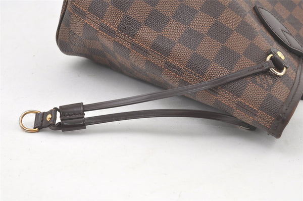 Authentic Louis Vuitton Damier Neverfull PM Shoulder Tote Bag N40600 LV 6650K