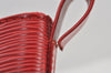 Authentic Louis Vuitton Epi Randonnee PM Shoulder Bag Red LV 6651I