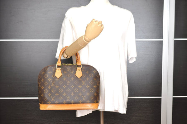 Authentic Louis Vuitton Monogram Alma Hand Bag Purse M51130 LV 6653I