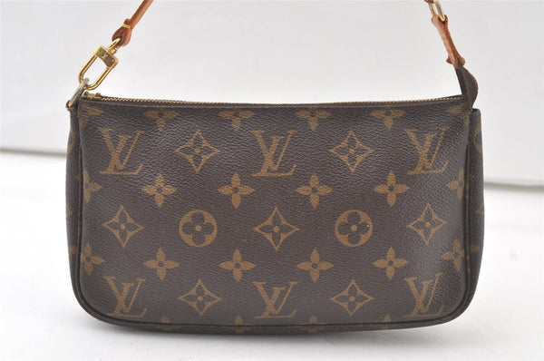 Authentic Louis Vuitton Monogram Pochette Accessoires Pouch M51980 LV Junk 6653K